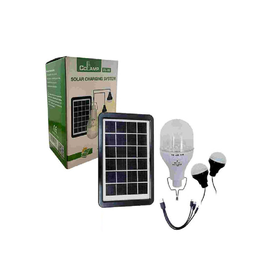 Bombillo Recargable Con Panel Solar CL-09