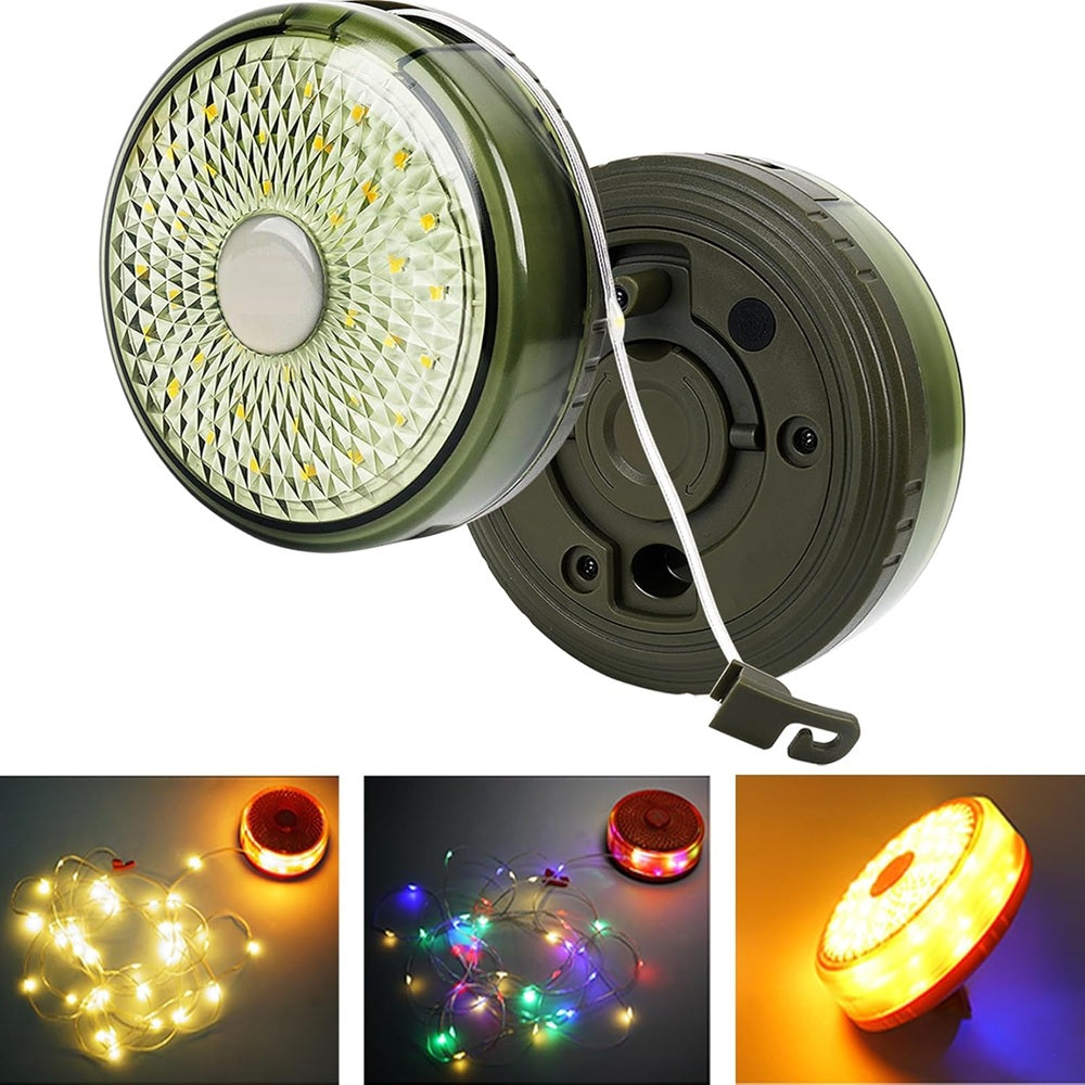 Luces Para Acampar, Luces De Cadena 3 En 1 Para Exteriores