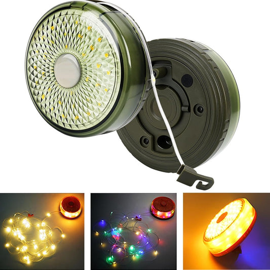 Luces Para Acampar, Luces De Cadena 3 En 1 Para Exteriores