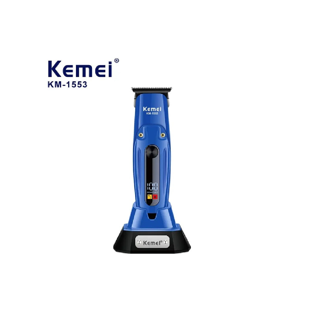 Maquina Cortadora De Pelo Original Kemei KM-1553 Con Base