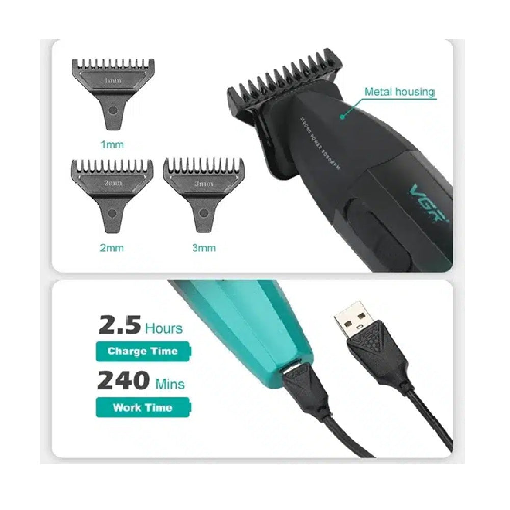 Máquina Patillera Profesional Original Vgr V-906 9000 Rpm