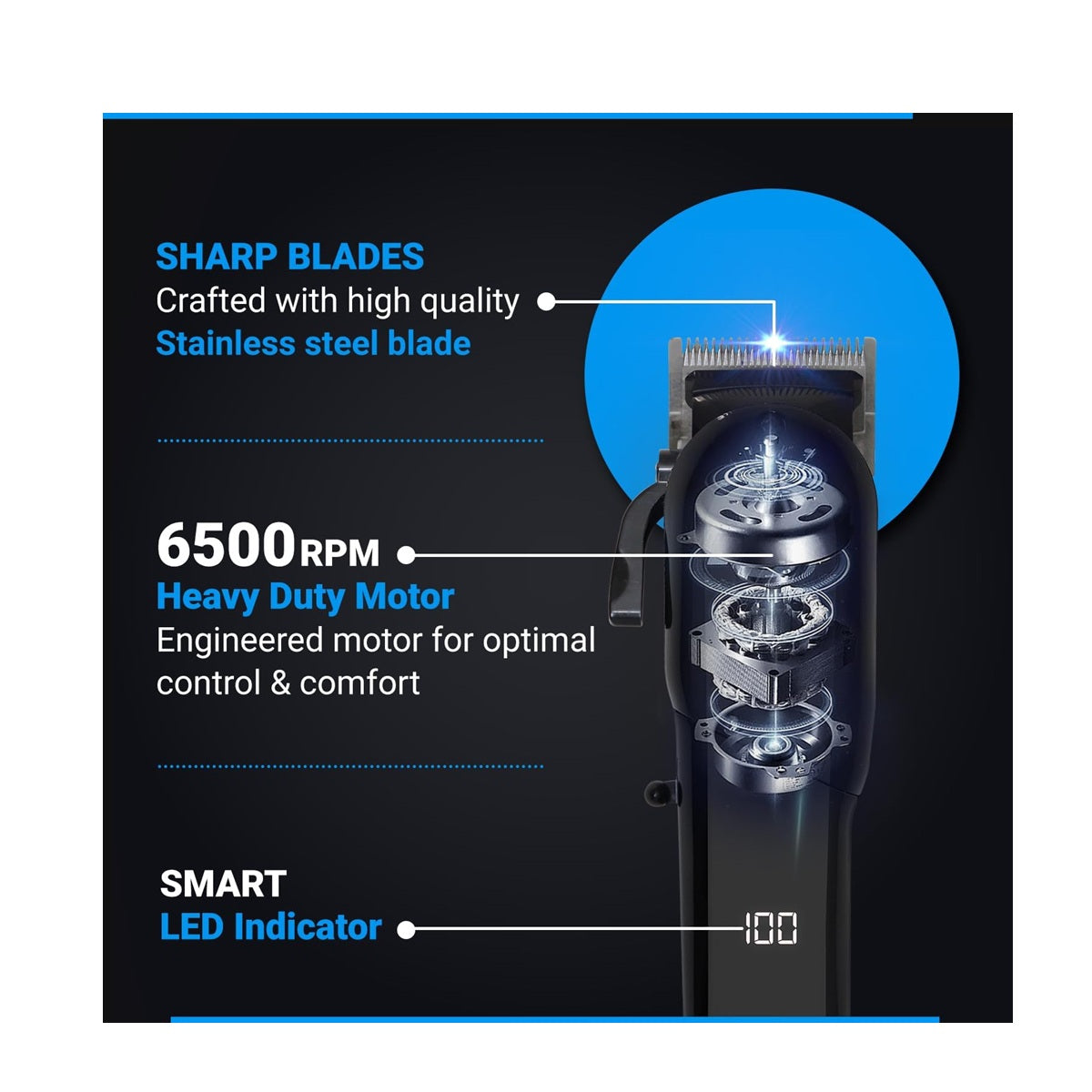 Maquina Recortadora De Pelo VGR V-118 Original E Inalambrica