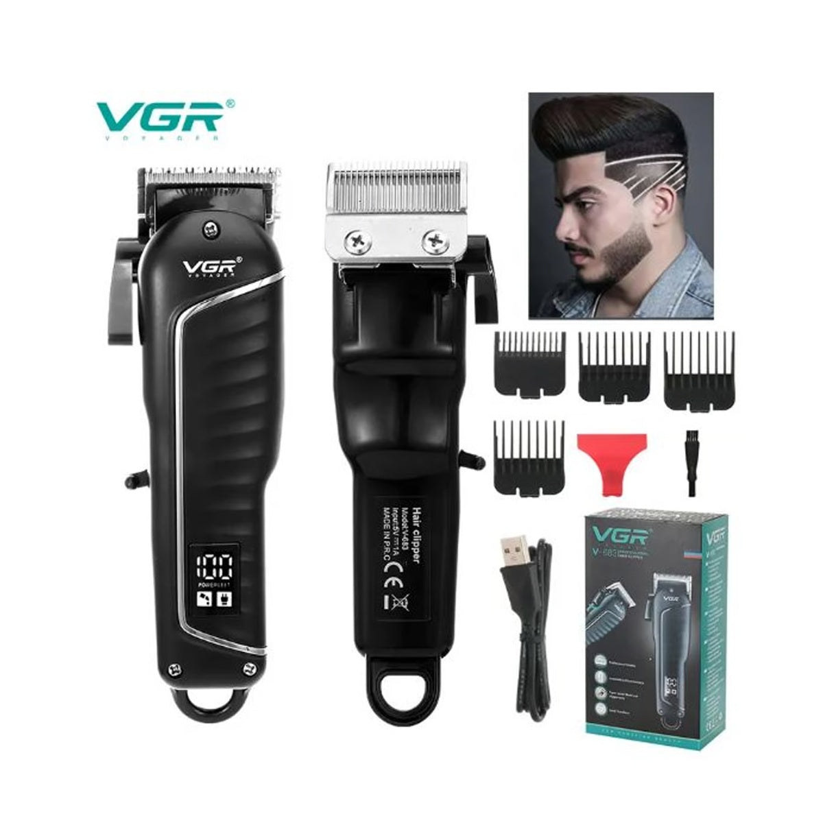 Maquina Cortadora De Cabello Original VGR-683 Inalambrica