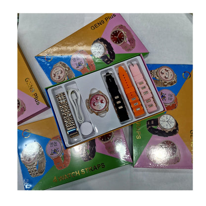 Reloj Inteligente Para Mujer Smartwatch 4 En 1 Carga Inlambrica