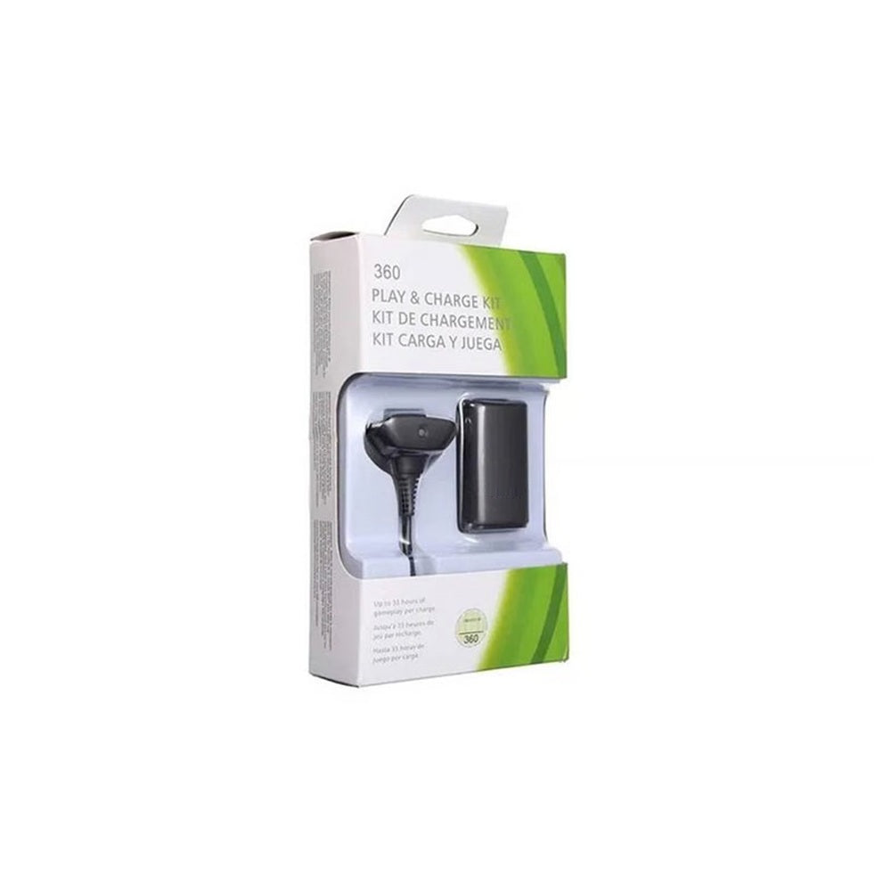 Kit 2 En 1 Carga Y Juega Para Controles Xbox 360