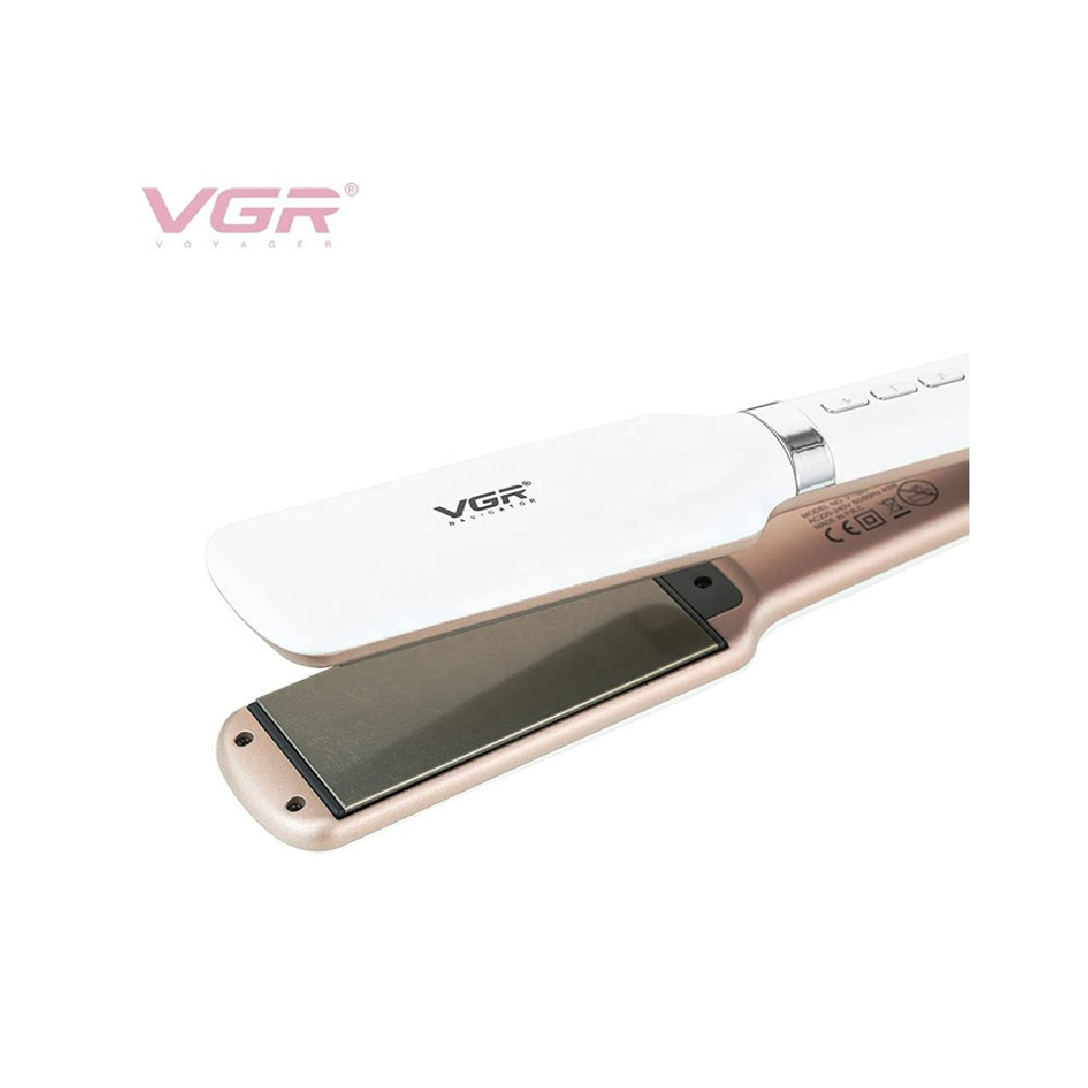 Plancha Para Cabello Original VGR V-520 Placa Ancha Revestida De Cerámica