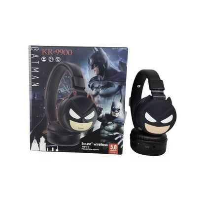 Audifonos Para Niños Diadema Inalambrica KR9900 Batman Bluetooth