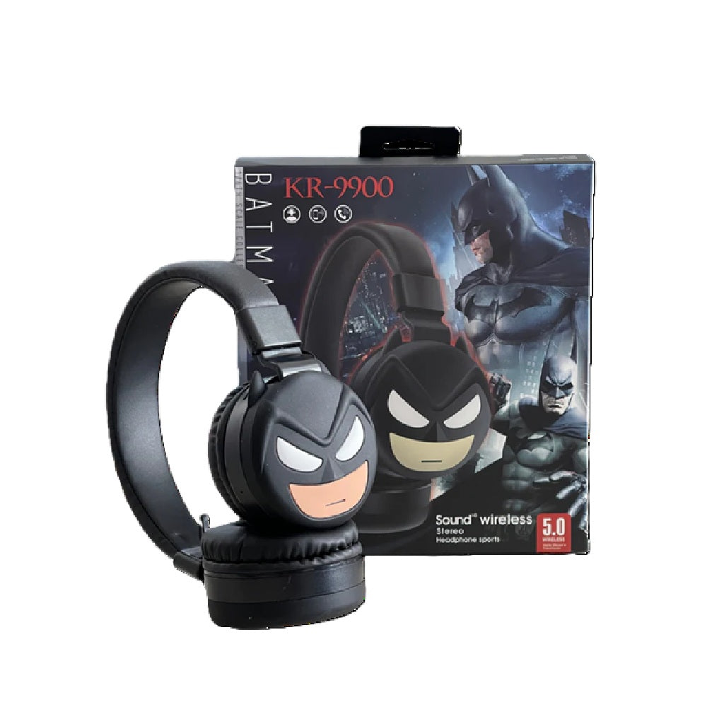 Audifonos Para Niños Diadema Inalambrica KR9900 Batman Bluetooth