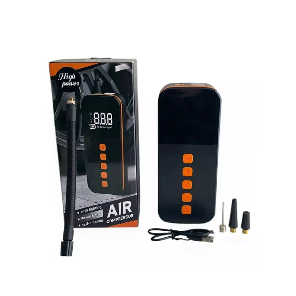 Inflador Inteligente Automatico Portatil Bici-Auto-Pelotas-Motos