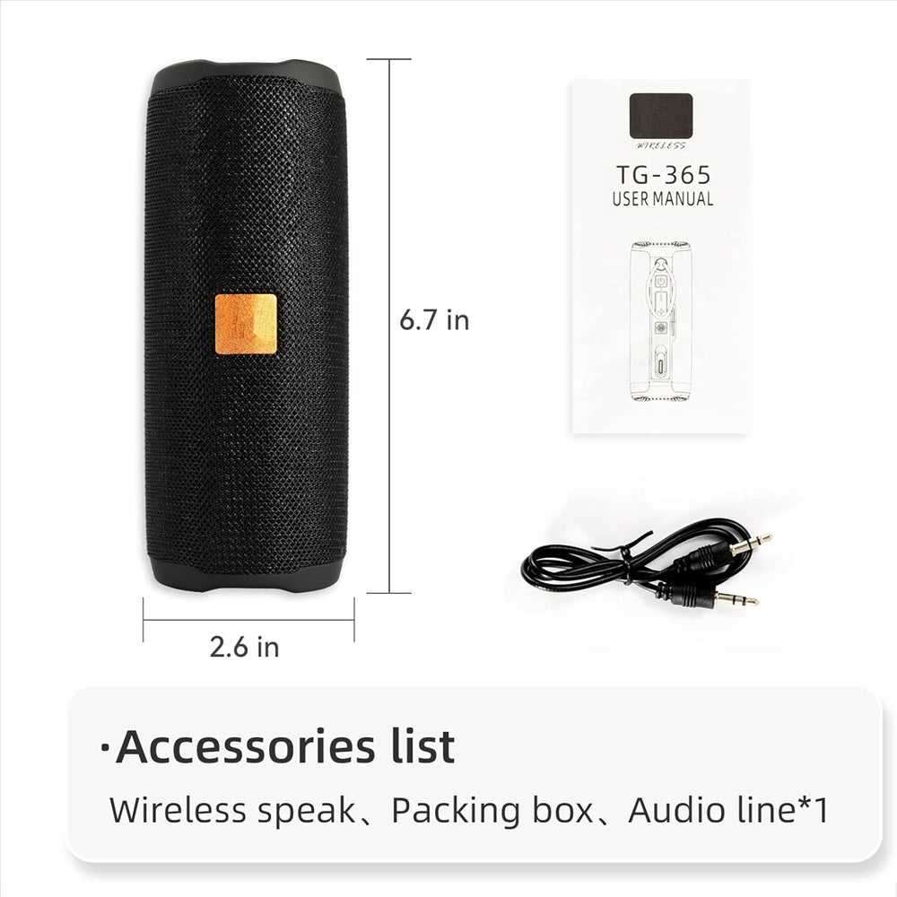 Parlante Con Bluetooth T&G 365 Recargable Portátil