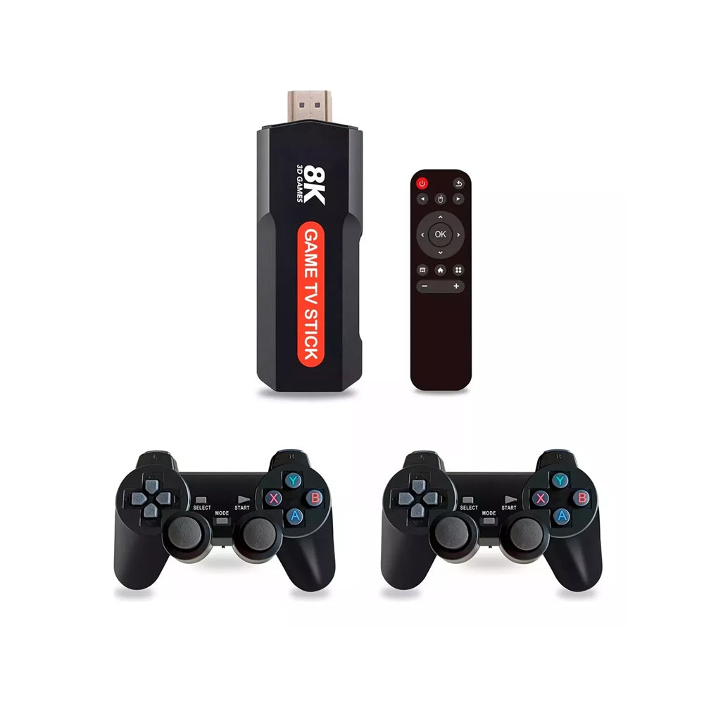 TV Box Convertidor Smart TV Con Videojuegos + 2 Controles Inalambricos