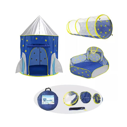 Carpa Infantil Castillo Con Túnel Piscina De Pelotas