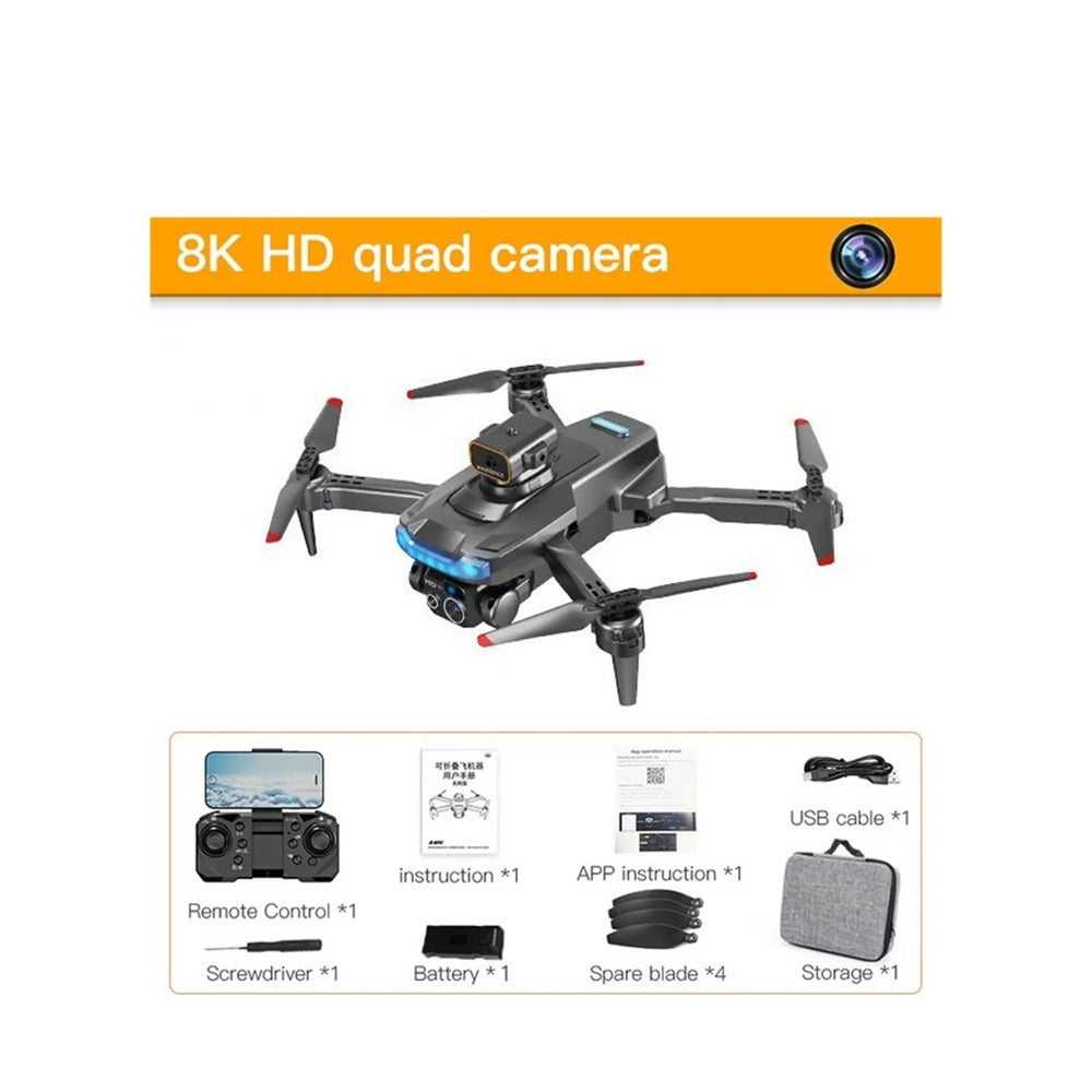 Drone Plegable Sin Escobillas P15Pro Con Doble Camara HD