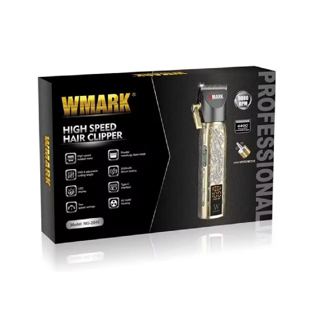 Cortadora De Pelo Profesional WMARK NG-2046 Recargable De Alta Velocidad