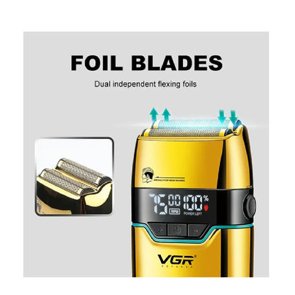 Afeitadora VGR Original E Inalambrica V-350 Con Pantalla LED