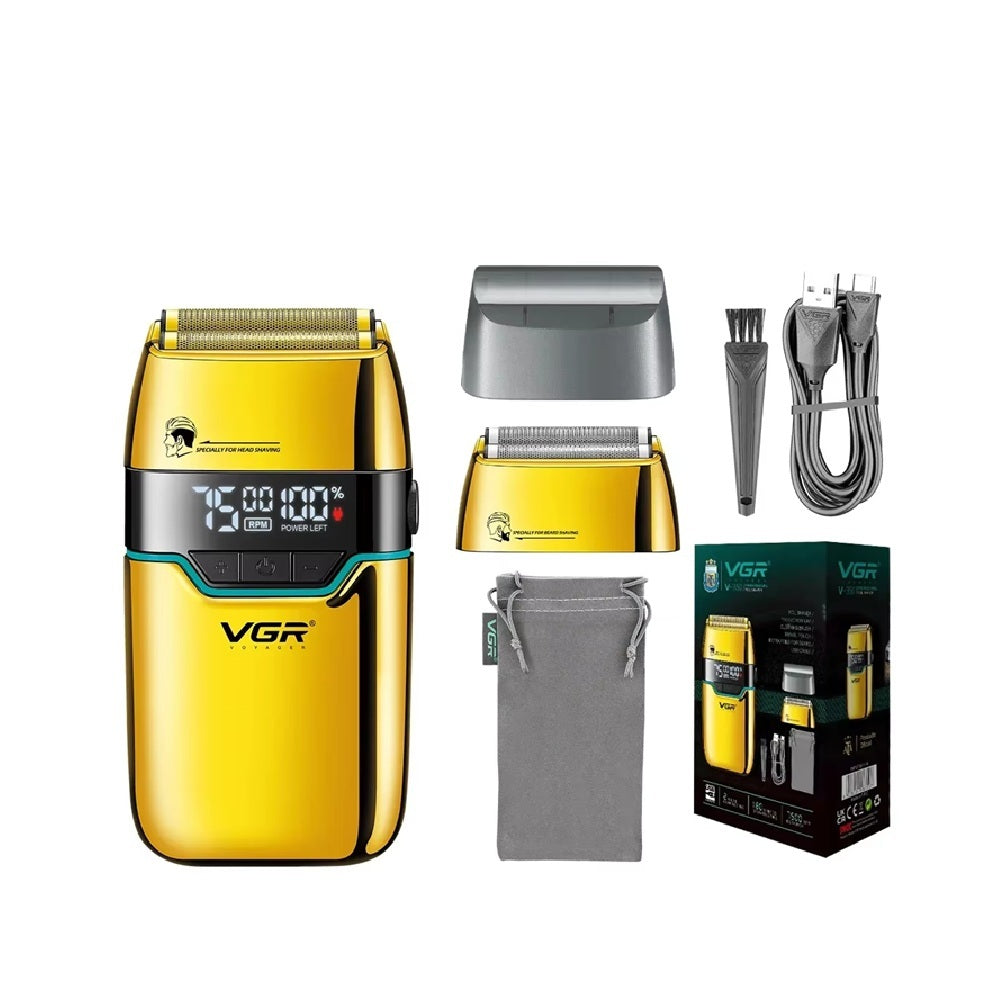 Afeitadora VGR Original E Inalambrica V-350 Con Pantalla LED