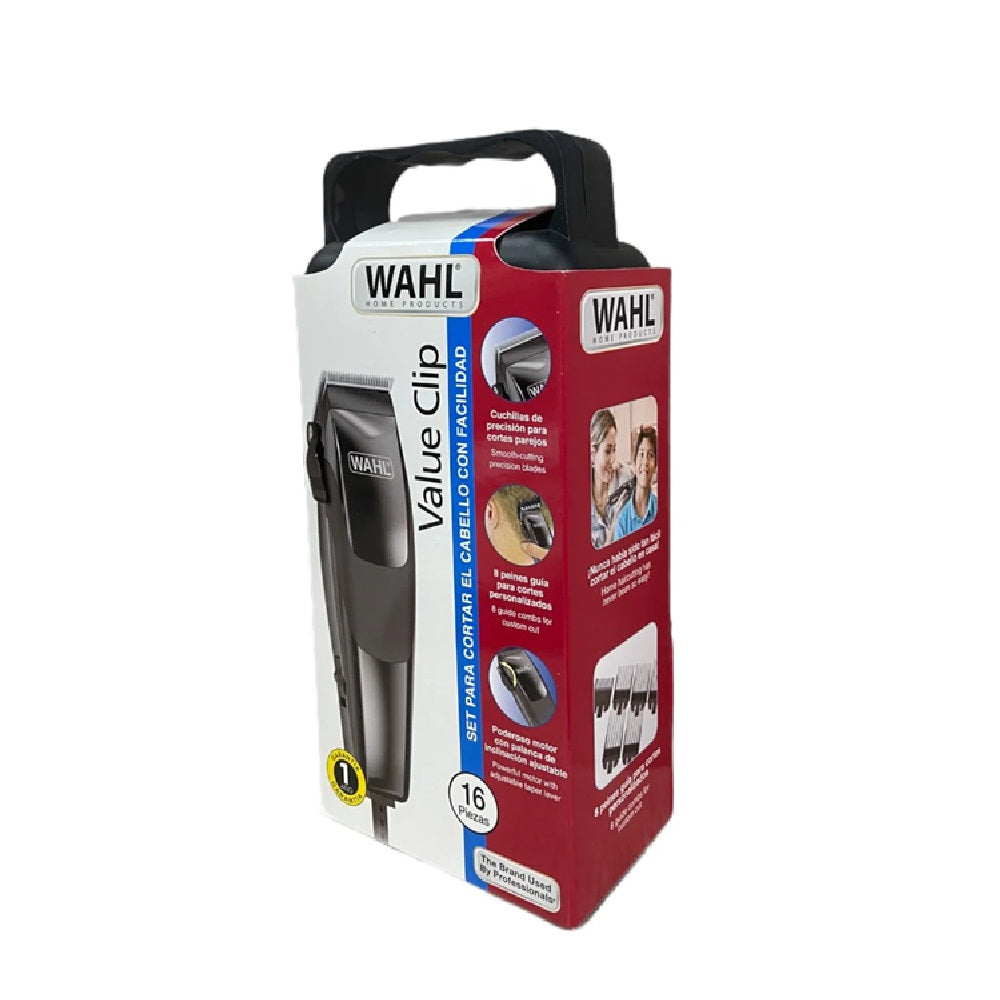 Maquina Peluquera Profesional WAHL Value Clip 16 Piezas