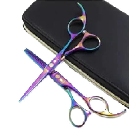 Set De Tijeras Para Barberia Cortadora De Cabello Jaguar x 2 Und