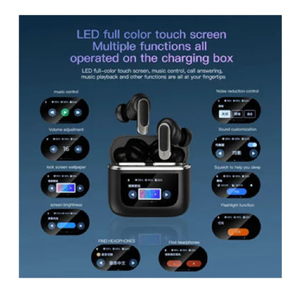 Audifonos Con Pantalla Tactil Inalambricos Recargable