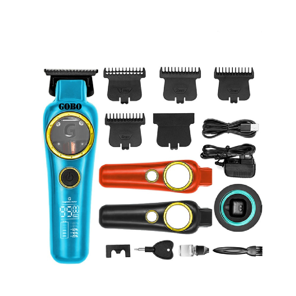 Maquina Recortadora De Cabello Gobo Motor Vectorial Pantalla LCD