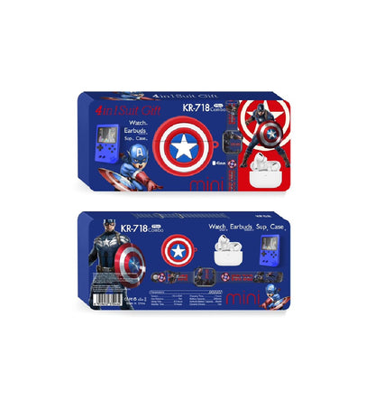 Combo Reloj Inteligente Para Niños Con Audifonos