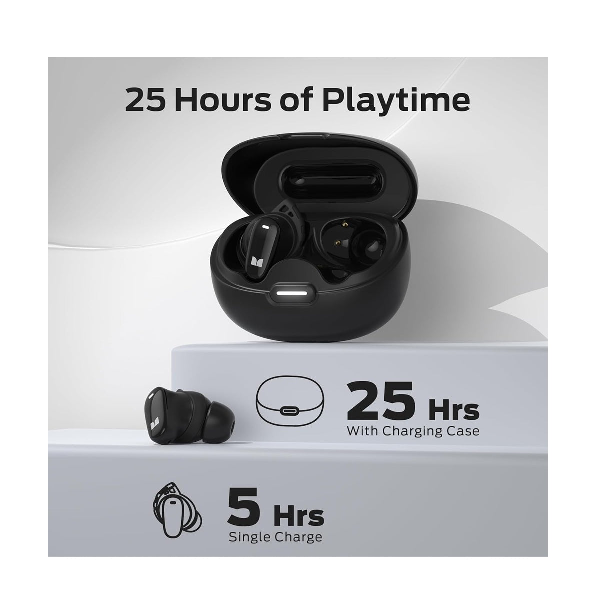 Auriculares inalámbricos Bluetooth 5.4 Control Táctil Monster N-Lite 206