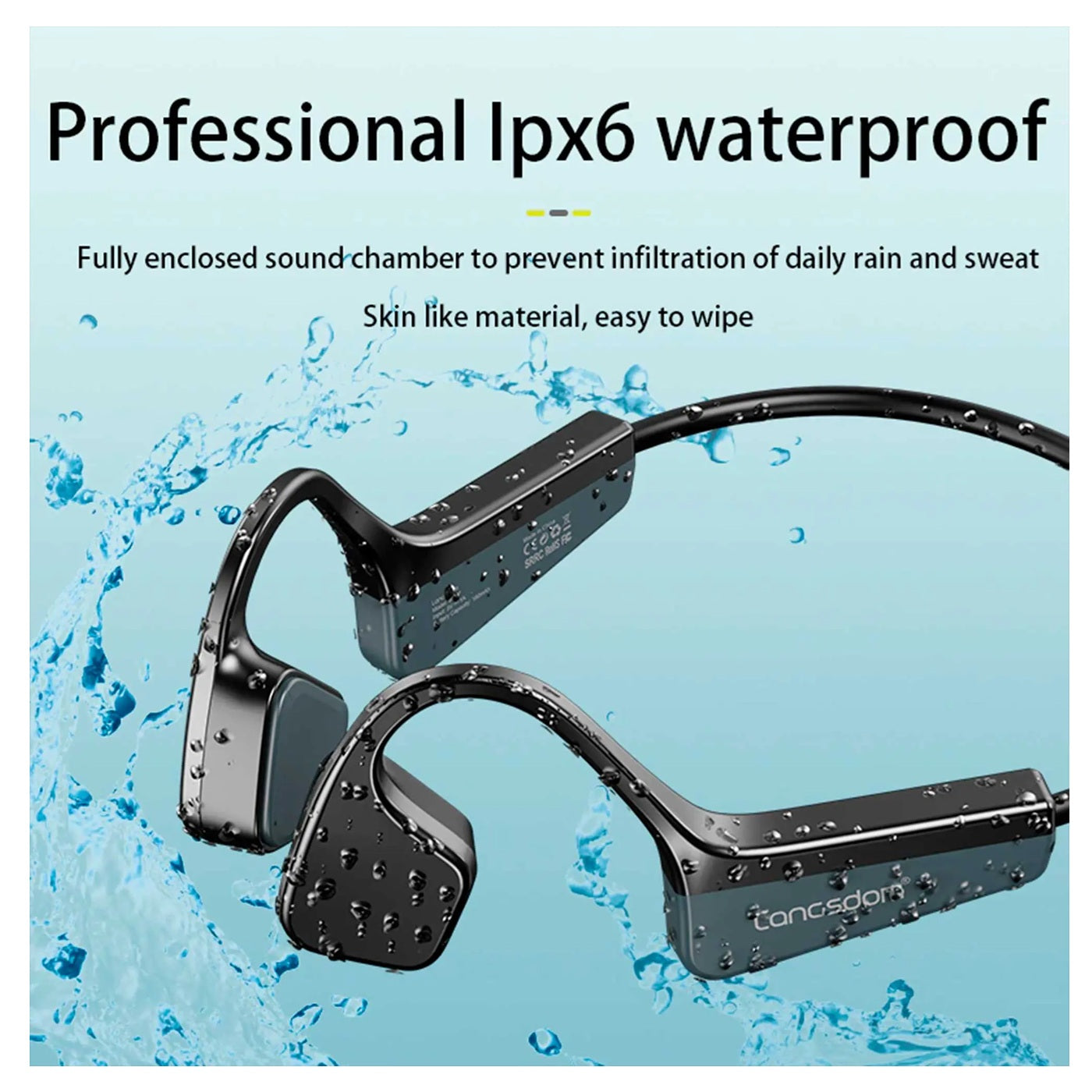 Audífonos Inalámbricos De Gancho Deportivo Con Conducción Ósea