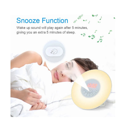 Reloj Despertador Sunrise Con Radio Y Sonidos De La Naturaleza