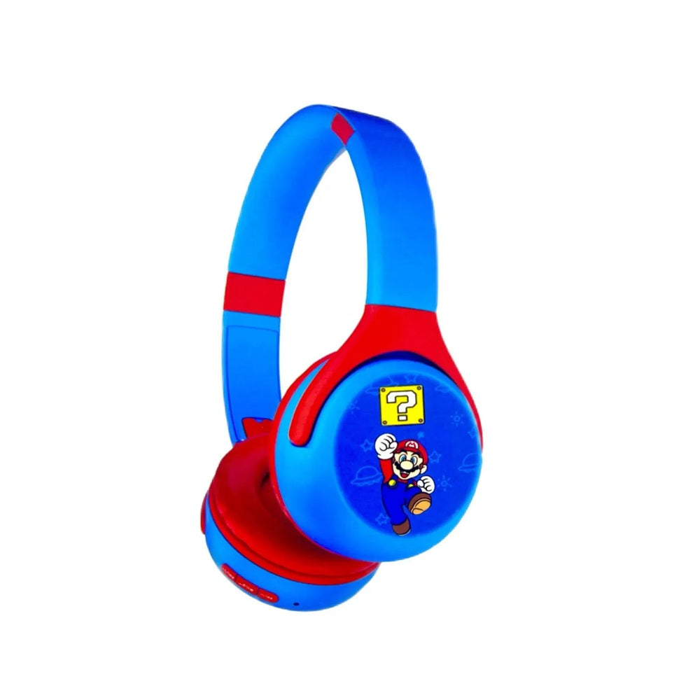 Audifonos Diadema Mario Bros Bluetooth Microfono Recargables