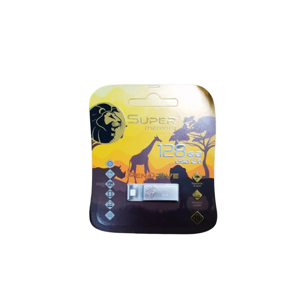 Memoria USB Metalica Super Memory De 128 GB
