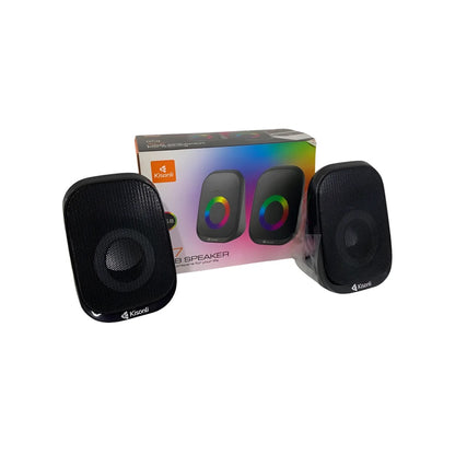 Parlante Para Pc Laptop Kisonli Rgb X7 Altavoz Gamer
