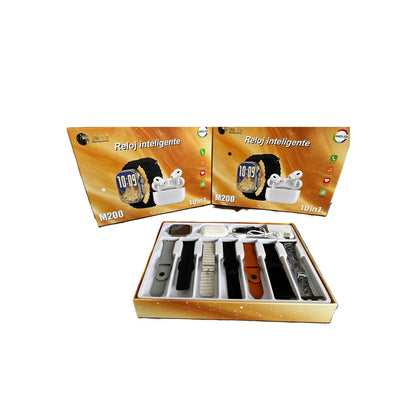 Combo Reloj Inteligente Con Audífonos Inalámbricos