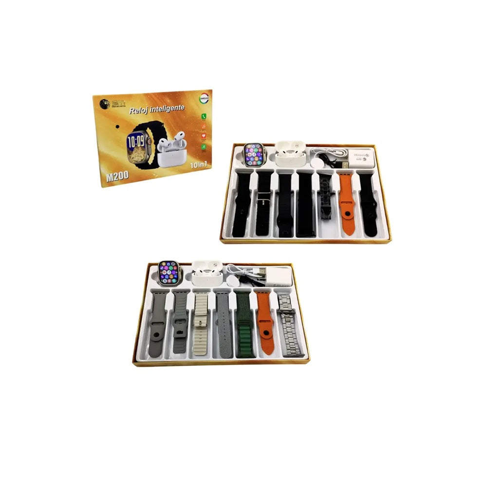 Combo Reloj Inteligente Con Audífonos Inalámbricos