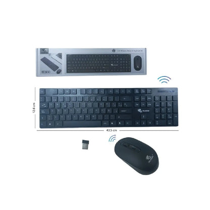 Kit Teclado Con Mouse Inalambrico W3100