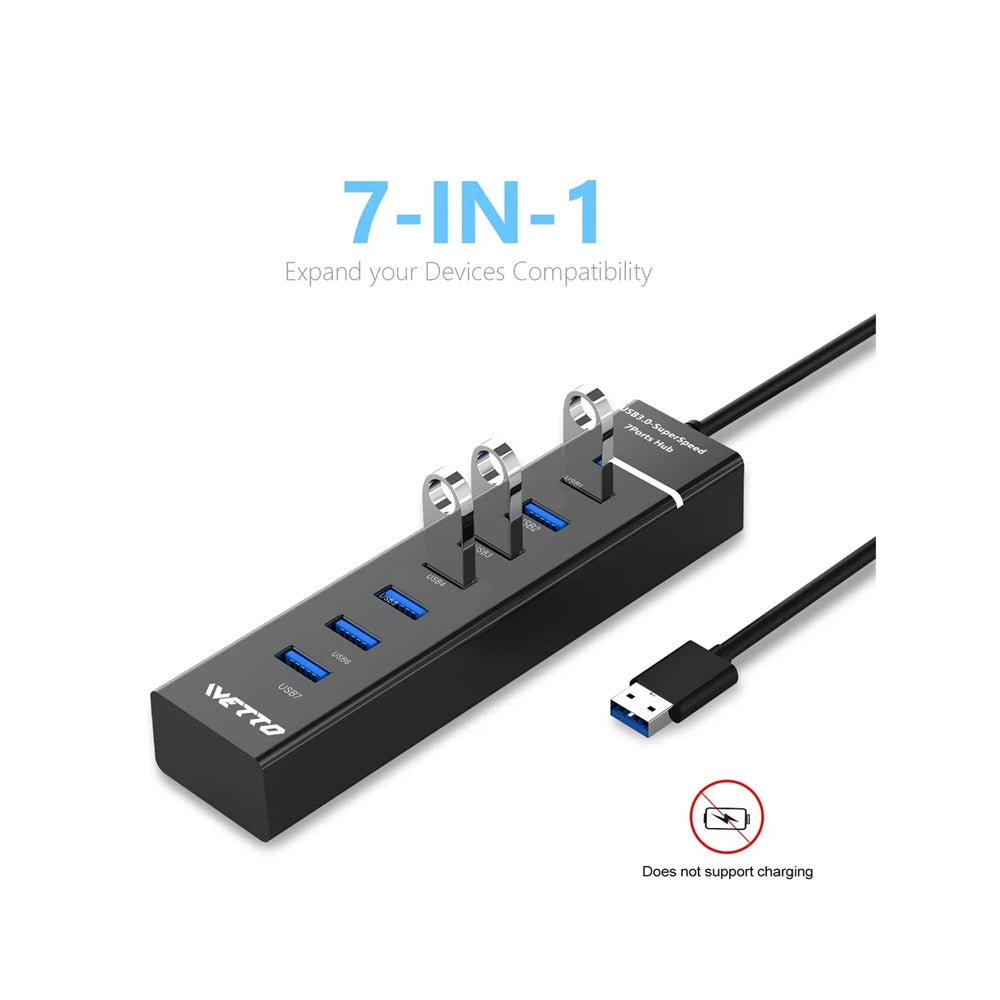 Multipuertos Para USB 7 Puertos 3.0 Hub02