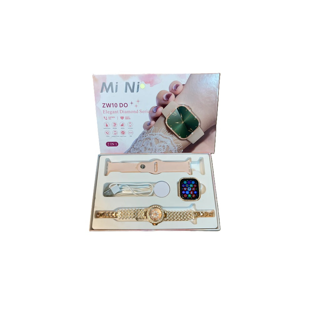 Combo Reloj Inteligente Para Mujer Smartwatch Mini ZW10
