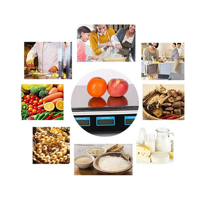 Pesa De Alimentos Con Indicador De Precios 88.2 LBS Con Pantalla LCD