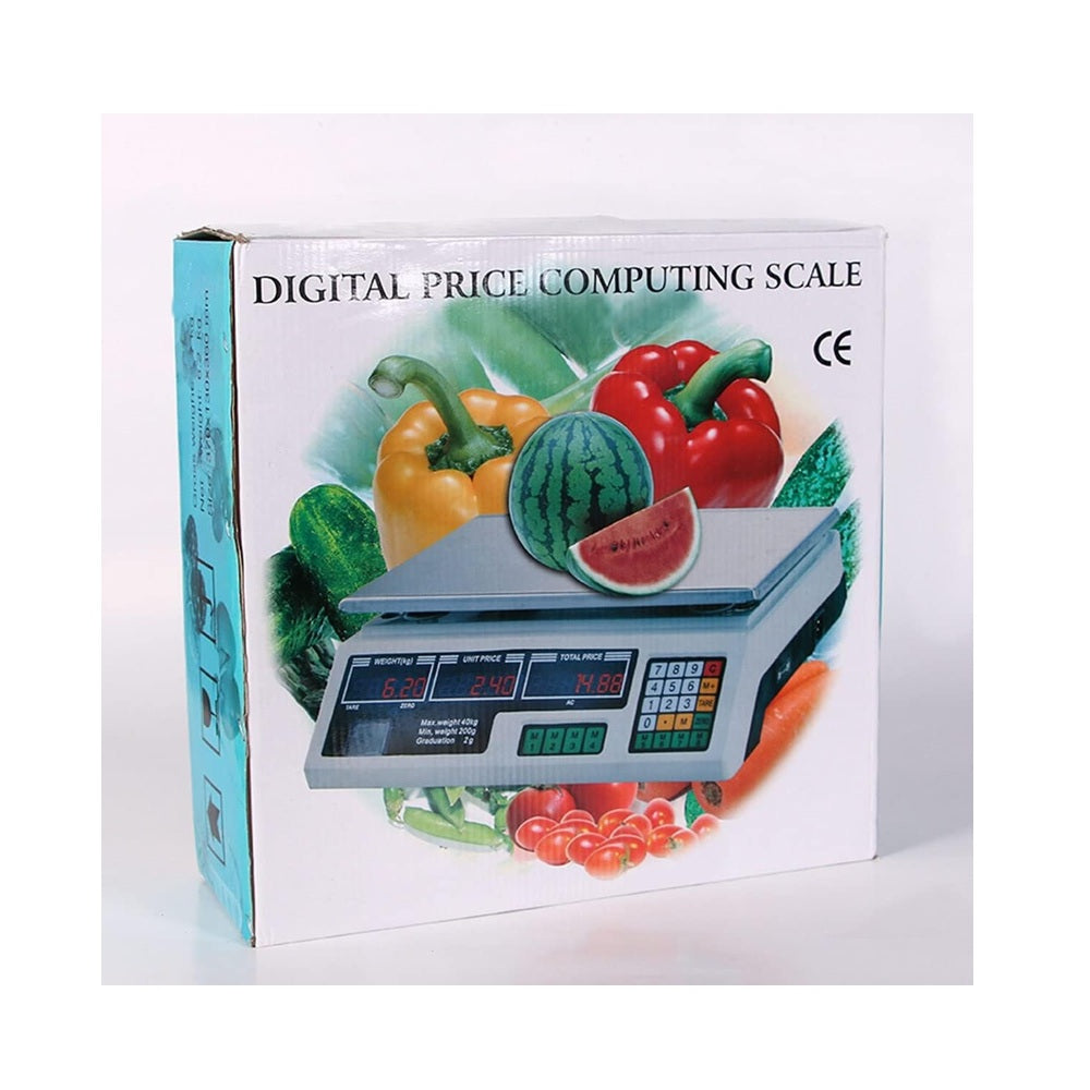 Pesa De Alimentos Con Indicador De Precios 88.2 LBS Con Pantalla LCD