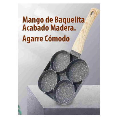 Sarten Para Cocina 4 Puestos Con Antiadherente