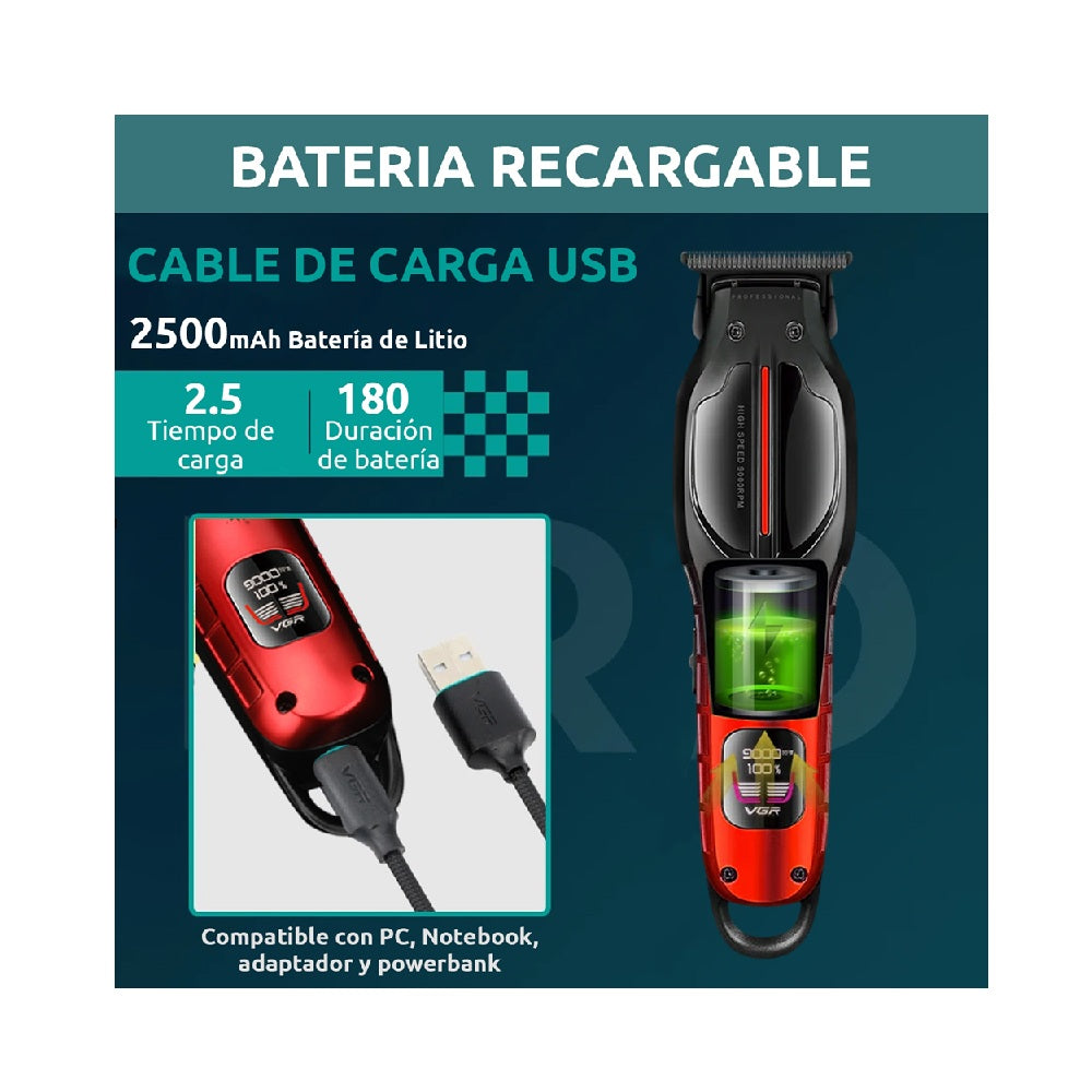 Maquina Patillera Vgr V-226 Dlc 9000 Rpm Cerámica DLC