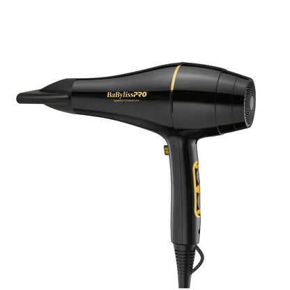 Secador Profesional Original BaBylissPro Nano Titanium Black