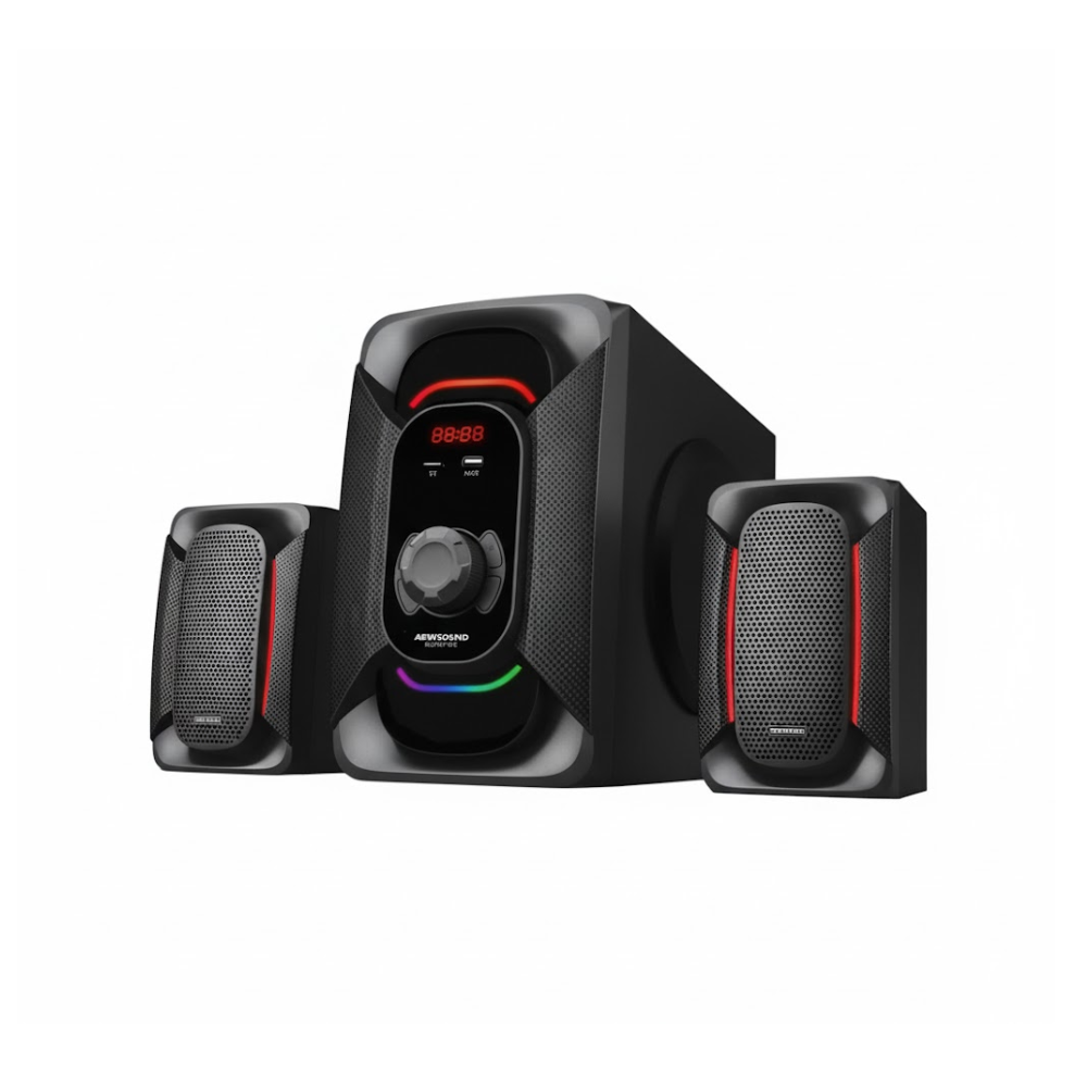 Teatro En Casa Con Bluetooth y Luz Led AEW-212