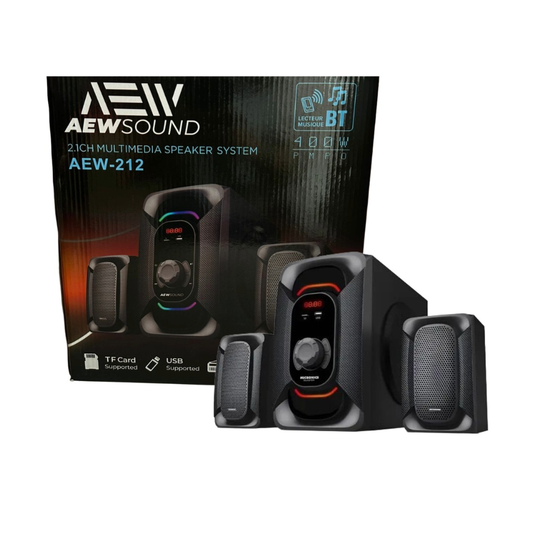 Teatro En Casa Con Bluetooth y Luz Led AEW-212