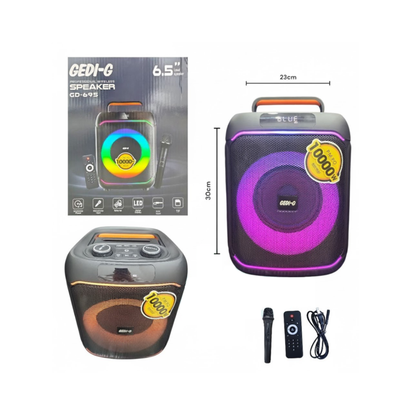 Parlante Inalambrico 6.5 Pulgadas Cedi Con Bluetooth