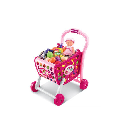 Carrito De Compras De Juguete Con Muñeca