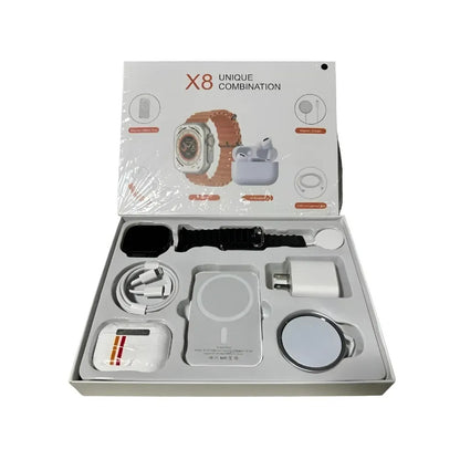 Combo Reloj Inteligente + Audífonos + Power Bank