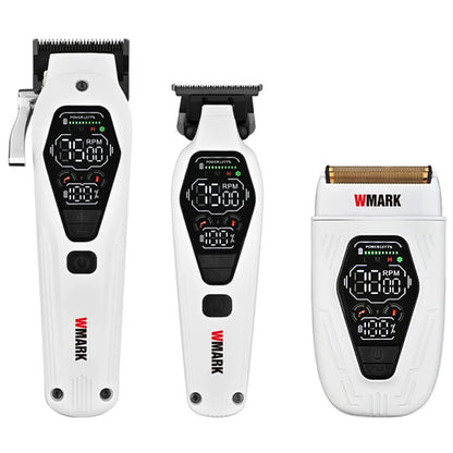 Kit Profesional Wmark 3 En 1 Maquina + Patillera + Shaver NG-7602