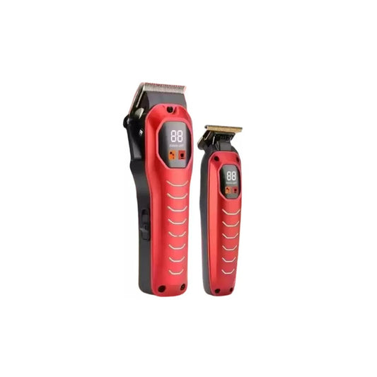 Combo Maquina Patillera Y Peluquera Geemy 8046