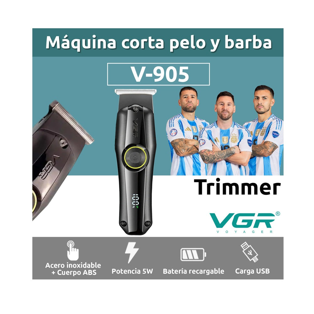 Maquina Patillera E Inalambrica VGR V-905 Profesional