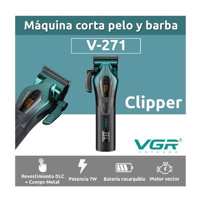 Cortadora De Pelo Con Motor Vectorial Profesional VGR V-271